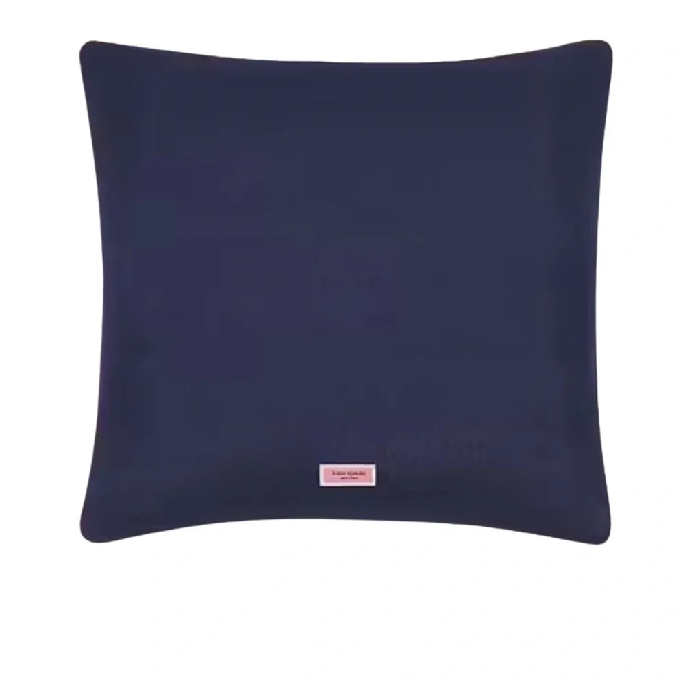 Kate Spade Scallop Row Decorative Pillow Navy Blue And White NWT Retail - $70.00
